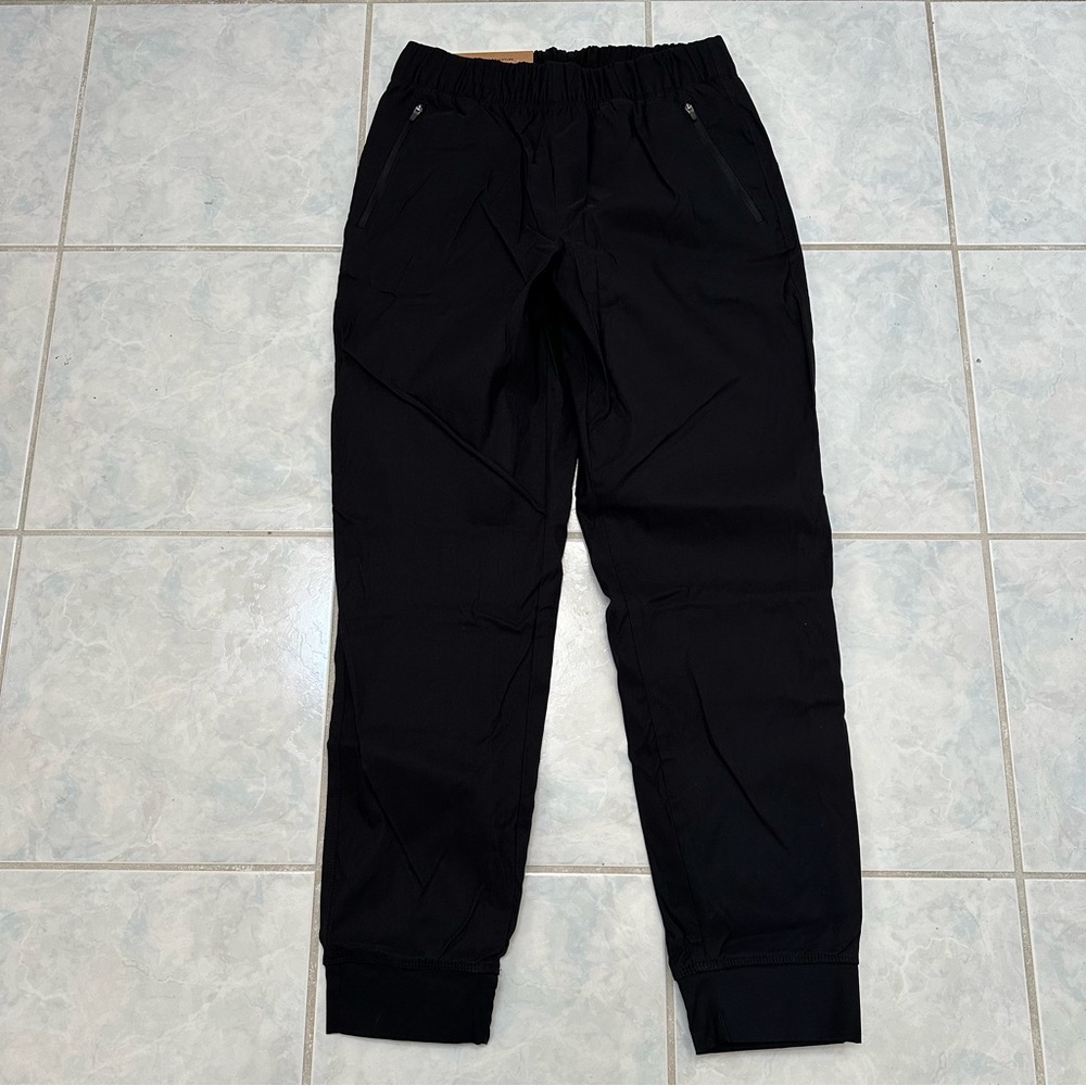 NWT Eddie Bauer Women's Rainier Fleece Lined Black Jogger Size 6